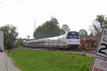 The second Oregon Talgo set, dubbed "Mt. Bachelor" bids adieu to the Milwaukee area